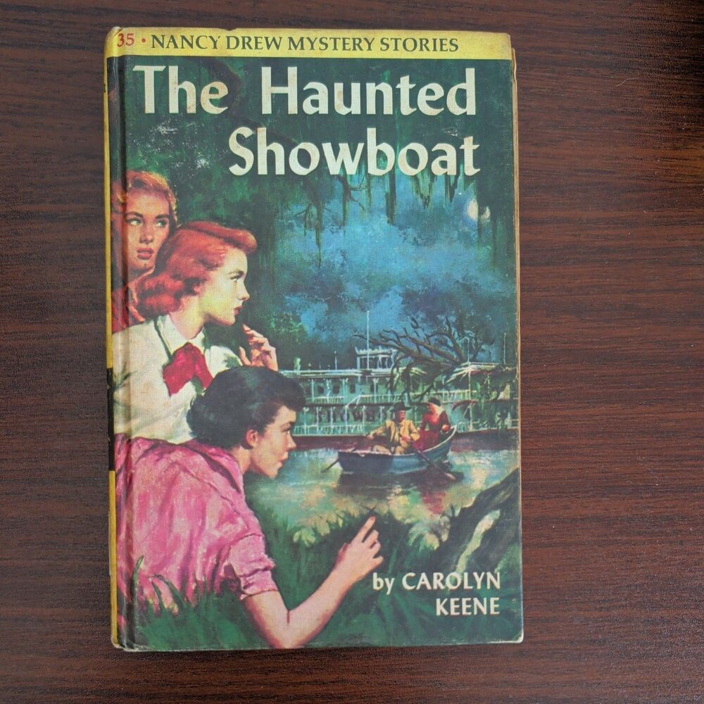 Vintage-1957-The Haunted Showboat Nancy Drew by Carolyn Keene